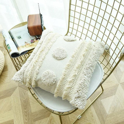 Scandinavian Charm: Artisan Cable Knit Pillow Covers for Standard 18x18 Cushions