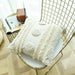 Artisan-Made Beige Moroccan Throw Pillow Covers - Chic 18x18 Inch Home Accent