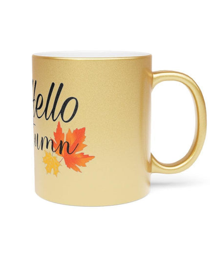 Elegant Metallic Ceramic Mug in Stunning Gold or Silver