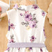 Floral Sleeveless Dress with Collared Neckline