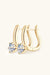 Elegant 2 Carat Moissanite Sterling Silver Earrings with Warranty Extension