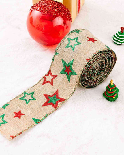 Premium Christmas Satin Craft Ribbon - 5m Luxurious Polyester for Holiday Decor