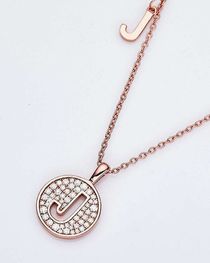 Radiant Moissanite Gemstone Pendant Necklace - Opulent Sterling Silver & 18K Rose Gold