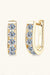 Elegant 1 Carat Lab-Diamond Sterling Silver Earrings - Timeless Sophistication