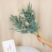 Lifelike Willow Leaf Bouquet: Elegant Faux Foliage for Stylish Home Decor