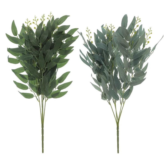 Lifelike Willow Bouquet: Premium Artificial Arrangement with Realistic Silk and Plastic Foliage