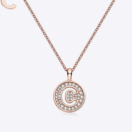 Radiant Moissanite Gemstone Pendant Necklace - Opulent Sterling Silver & 18K Rose Gold