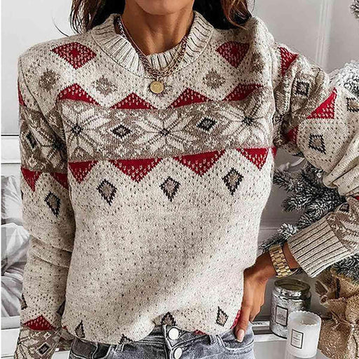 Frosty Cozy Knit Pullover for Chilly Days