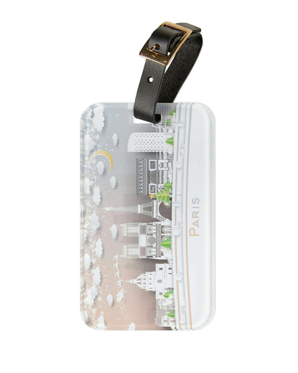 Elegant Parisian Travel Tag - Stylish and Practical Luggage Identifier