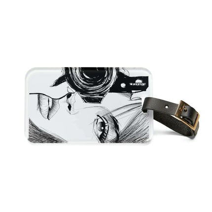 Chic Personalized Leather Luggage Tag for Stylish Travels