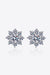 Floral Radiance: 1 Carat Moissanite-Embellished Sterling Silver Earrings