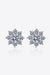 Radiant Blossom: 925 Sterling Silver Floral Earrings with 1 Carat Moissanite Brilliance - Graceful Floral Radiance: 925 Sterling Silver Earrings with 1 Carat Moissanite Sparkle