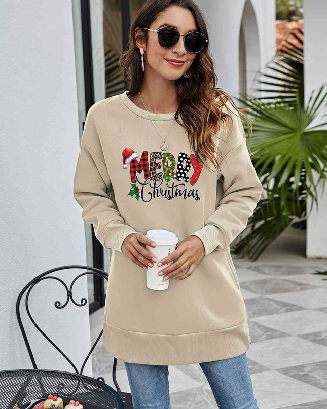 "Joyful Greetings" Christmas Graphic Holiday Sweatshirt