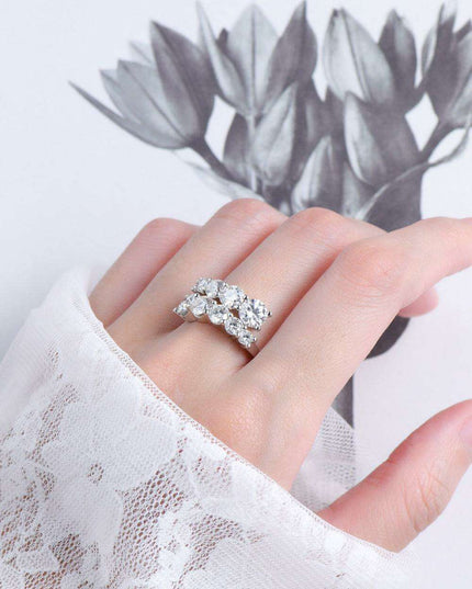 Sustainable Luxury: Lab-Created Diamond & Sterling Silver Ring