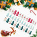 Festive 72-Piece Christmas Nail Set for Elevated Holiday Glam