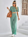 Stylish Flutter Sleeve Top and Pants Set