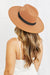 Chic Elegance Tan Fedora Hat
