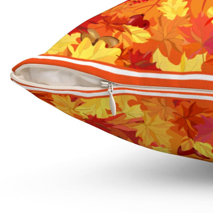 Autumn Elegance Reversible Pillow Cover