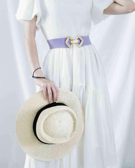 Sleek Elastic Geometric Belt Collection - Perfect for Any Occasion