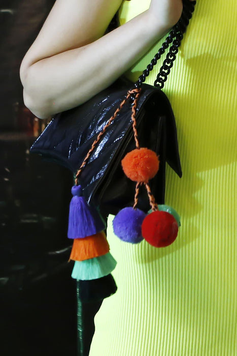 Colorful Tassel and Pom-Pom Bag Charm