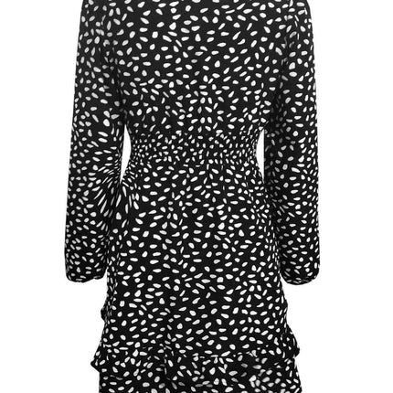 Ruffled Floral Mini Dress - A Versatile Addition to Your Wardrobe