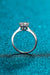 Adjustable Lab-Diamond Sterling Silver Ring with Authenticity Certificate and Limited Warranty