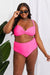 Pink Twist Front High-Rise Bikini Set by Marina West Swim