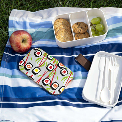 Eco-Friendly Personalized Bento Box with Chic Wooden Lid