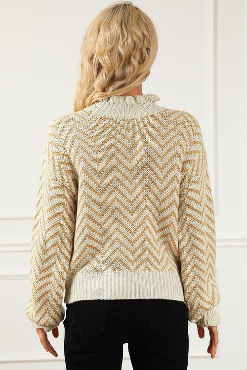 Cozy Knit High Neck Sweater