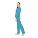 Vero Blue Mono Women's Satin Pajamas