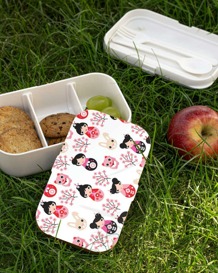Personalized Premium Gourmet Bento Box with Chic Wooden Cover