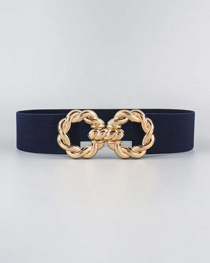 Elegant Elastic Belt with Zinc Alloy Buckle: Fashionable Accessory