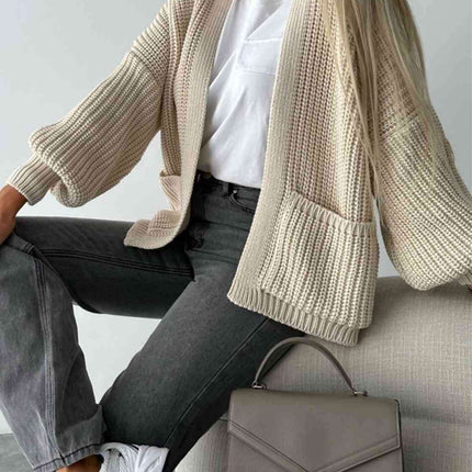 Cozy Luxe Oversized Knit Cardigan with Relaxed Sleeves