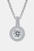 Zircon Pendant 925 Sterling Silver Necklace-Trendsi-Silver-One Size-Très Elite