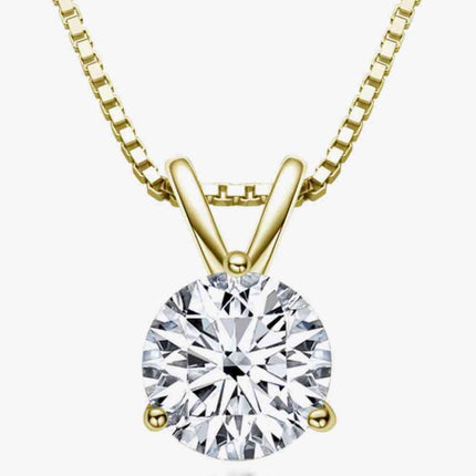 Radiant 1 Carat Moissanite Pendant Necklace: A Timeless Jewel of Elegance