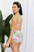 Cream Floral Twist High-Rise Bikini Set by Marina West Swim