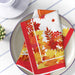 19"x19" Autumn Yellow Red leaves Fall Napkin, Set of 4