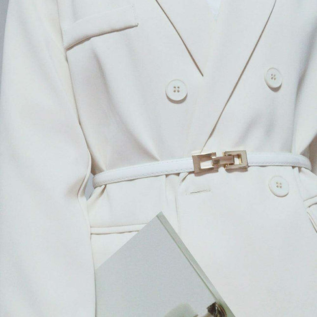 Chic Adjustable Waist Belt Made from Premium PU and Zinc Alloy