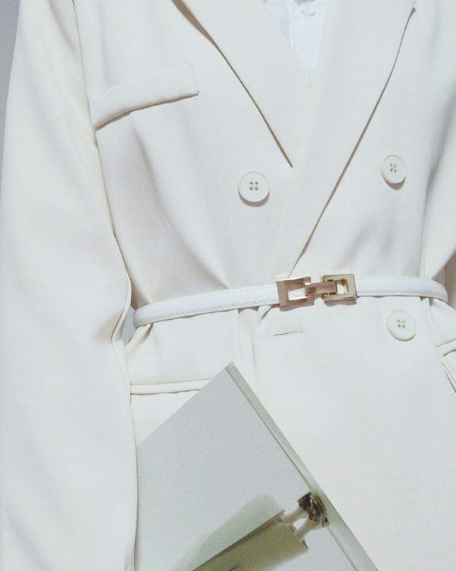 Chic Adjustable Waist Belt Made from Premium PU and Zinc Alloy