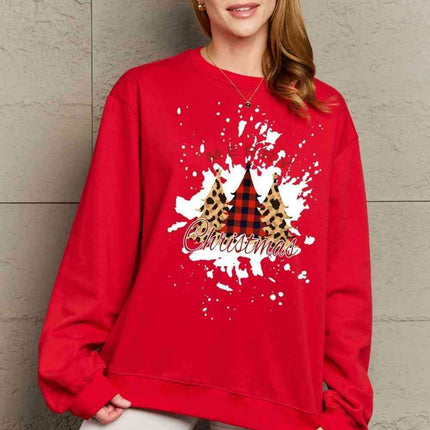 Festive Charm Love Graphic Sweater