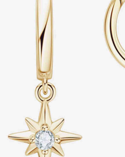 Starlit Elegance Moissanite Drop Earrings