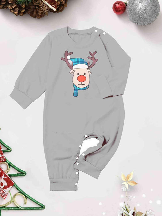 Rudolph Graphic Plaid Baby Set
