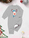 Cozy Rudolph Print Two-Piece Baby Outfit