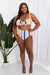 Striped Twist Front High-Rise Bikini Set by Marina West Swim
