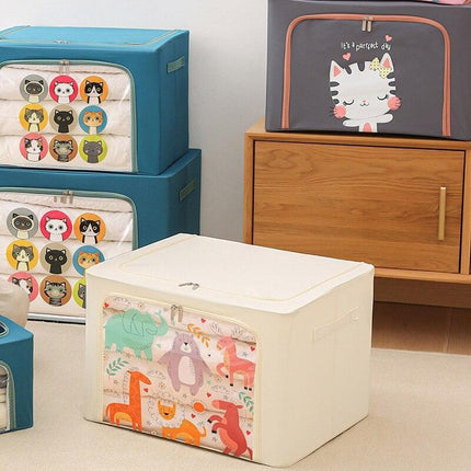 22L Waterproof Storage Organizer for Clothes & Quilts - Sturdy Oxford Fabric..