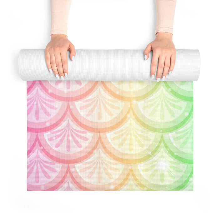 Elite Mermaid Foam Yoga Mat with Customizable Edge-to-Edge Print
