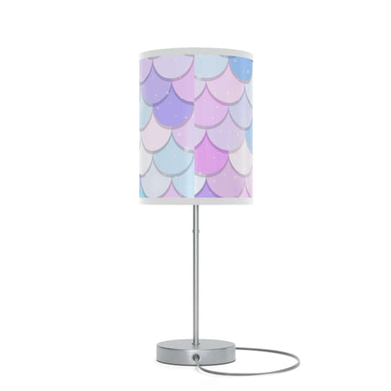 Elegant Customizable Mermaid Steel Base Table Lamp with Unique Printed Shade