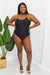 Marina West Swim High Tide Black Strappy Back One-Piece Swimsuit