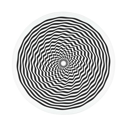 Illusionary Circle Bath Mat - Abstract Polyester Design