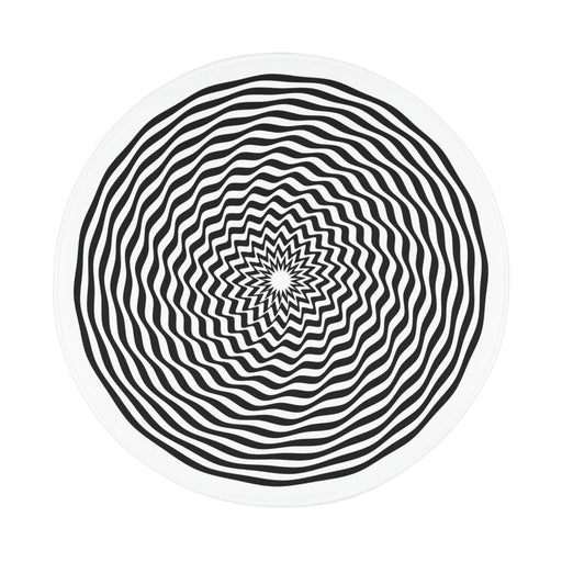 Optical Illusion Circle Bathroom Rug